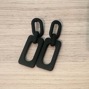 Black Geometric Earrings